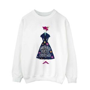 Mary Poppins Mens Practically Perfect In Every Way Standing Sweatshirt / White